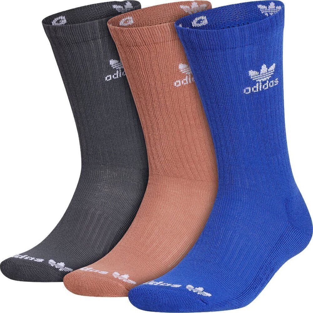 NWT Adidas Originals Men's Color Wash Crew Socks 3 Pack